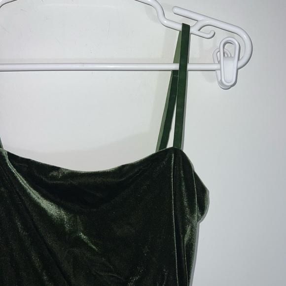 Majorelle Asbury Velvet Sleeveless Mini Dress Elegant Velvet Green Dress small - Picture 10 of 14